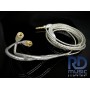kabel MMCX silver coated for IEM : shure, basic ie300, Pi 3.14 audio 